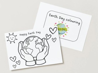Earth Day colouring