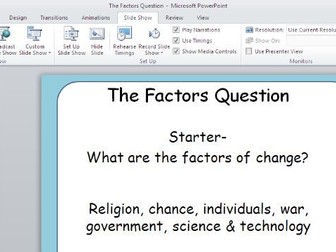 AQA Medicine Through Time Revision- How to answer a factors question