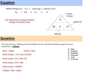 AQA GCSE Physics equation practice 130+ slides