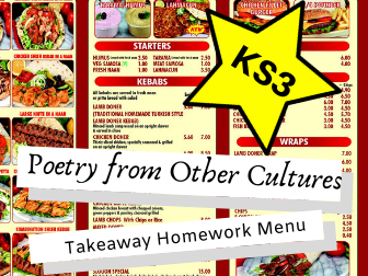 Poetry from Other Cultures KS3 Takeaway Homework Menu