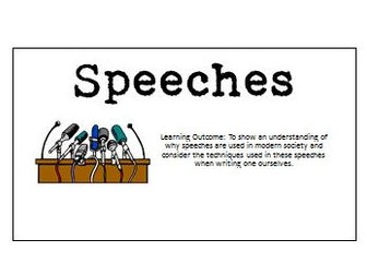 Creating Speeches (School Trip)