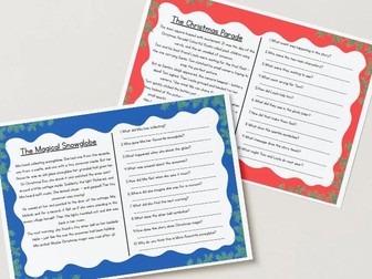 LKS2 Christmas Reading Comprehension Pack – 3 Festive Stories with Questions & Answers (Pack 2)