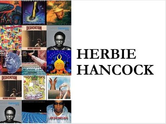 Music Cover Lesson / Homework - Jazz - Herbie Hancock (ICT needed)