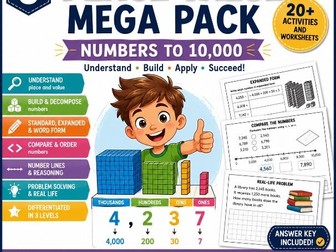 Place Value Mega Pack | Numbers to 10,000