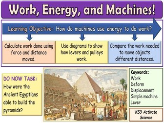 Work, Energy, and Machines KS3 Activate Science