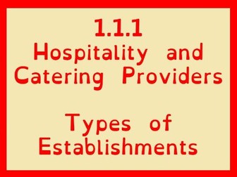 Types of Establishments