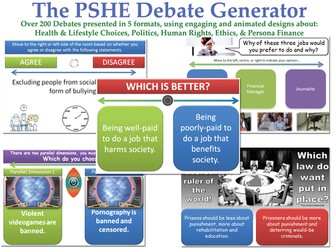 The PSHE Debate Pack: Over 600 PSHE, Political and Moral Debates and Discussions [Form Tutor Time]