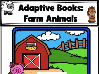 Adaptive Book Farm Animals (Sounds, I see, & positional)