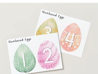 Easter - Numbered Eggs