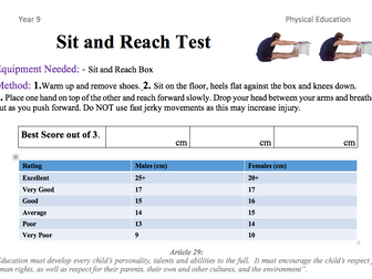 Fitness Testing Booklet