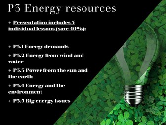 P3 Energy resources