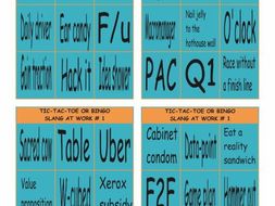 Slang at Work # 1 Tic-Tac-Toe or Bingo