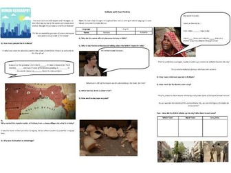 BBC - Kolkata with Sue Perkins - Worksheet to support the BBC Documentary