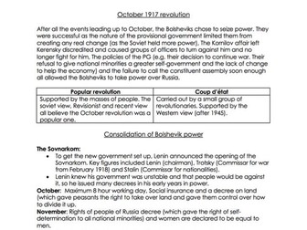 OCR HISTORY A-LEVEL RUSSIA 1894-1941 (Russia through Tsarism and Communism)