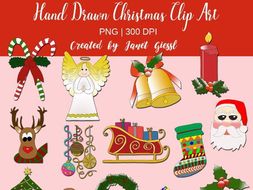 Hand Drawn Christmas Clip Art