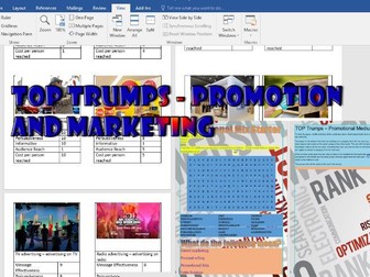 24 easy to edit playing cards For Teaching Promotion And Marketing Techniques Plus Starter