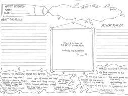 Blank Artist Research Page | Teaching Resources