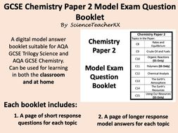 AQA GCSE Chemistry Paper 2 Revision Booklet | Teaching Resources