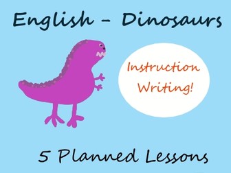 Instruction Writing - Dinosaur English Planning