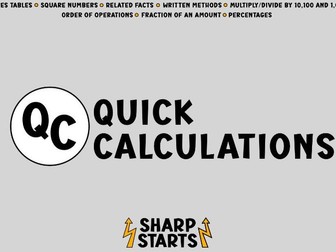 Sharp Starts - Quick Calculations