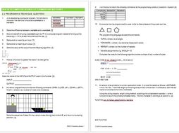 OCR GCSE Computer Science 2.2 Programming Techniques Exam Assessment Questions