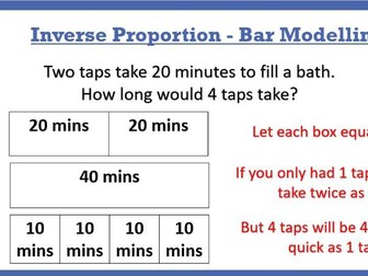 Inverse Proportion through Bar Modelling