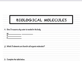 Biological molecules