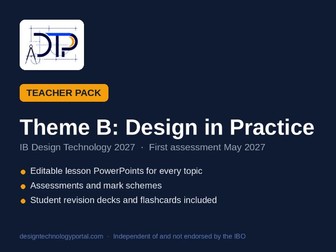 IB Design Technology 2027: Theme B Teacher Pack