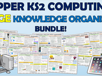 Upper KS2 Computing Huge Knowledge Organisers Bundle!