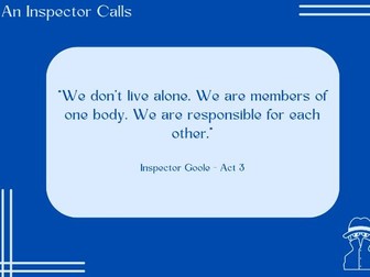 An Inspector Calls Quotation Postcards