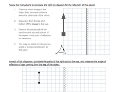 Mirror ray diagram worksheet answers
