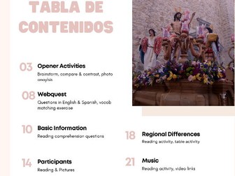 Easter in Spain (Spanish & English)