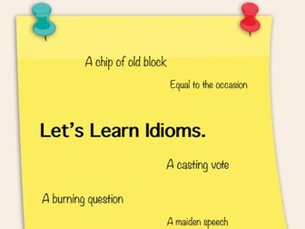 Idioms: Perfect for Home Learning