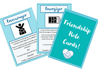 Friendship Role Cards- To Support Friendships