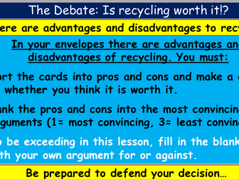 KS3 Activate Recycling