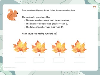 Differentiated Missing Numbers to 20  Plus RPS Sheets Nature theme