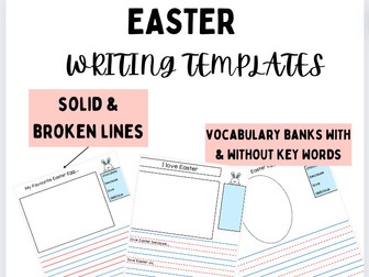 EASTER writing templates