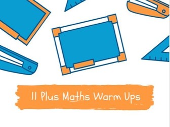 11 Plus Maths Warm Ups