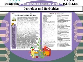 Understanding Pesticides and Herbicides: A Reading Guide with Questions