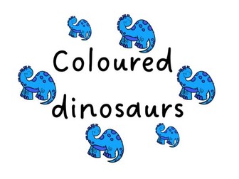 Coloured Dinosaur