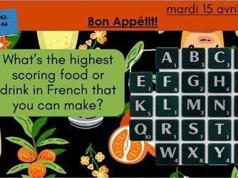 NEW GCSE French Pearson Edexcel Module 4.1 Bon appétit!