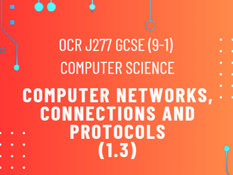 Computer networks, connections and protocols J277