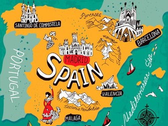 Introduction to Spanish, greetings, history of the Spanish language and a song!  With lesson plan.