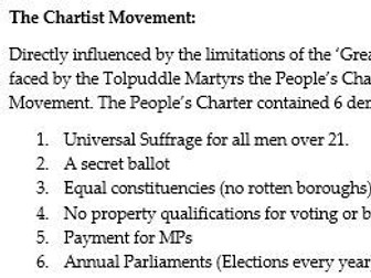AQA GCSE History Power and the People 1170-Present Revision Booklet