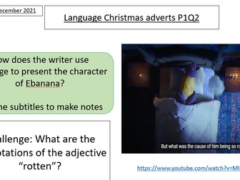 AQA English Language Christmas revision lessons