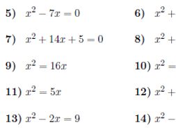 Solving quadratic equations worksheets (with solutions) | Teaching