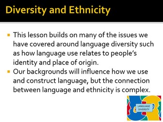 Introduction to Language Diversity