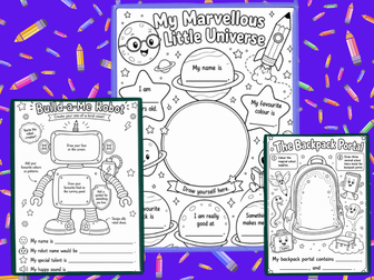 Back to Grade 1 Activity Pack | 20 Fun and Quirky Printable Worksheets