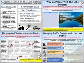 Glaciation: Managing Tourism in the Lake District