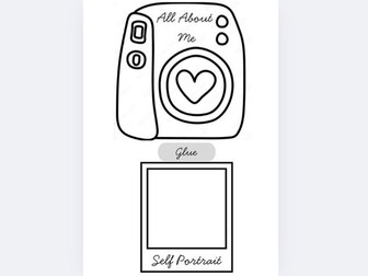 All About Me Polaroid Camera – Back to School Activity